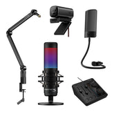 HyperX Bundle - Audio Mixer + Vision S + Quadcast S + Caster + Shield