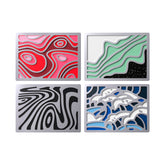 Lot de badges HyperX - Badges magnétiques abstraits - 01