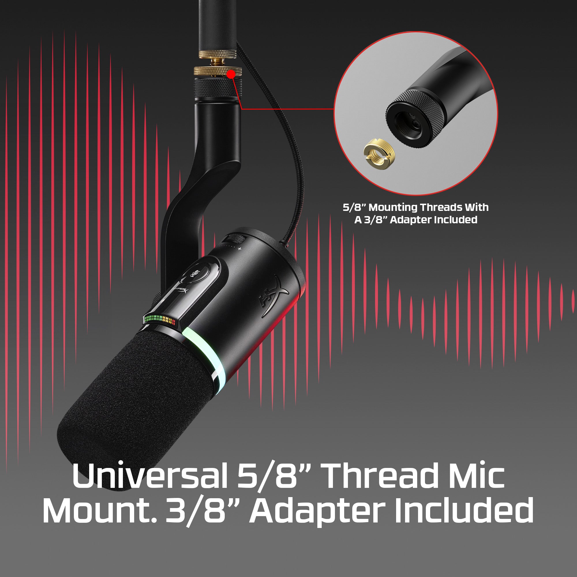 HyperX FlipCast – Microphone USB/XLR Dynamic (noir) - 08