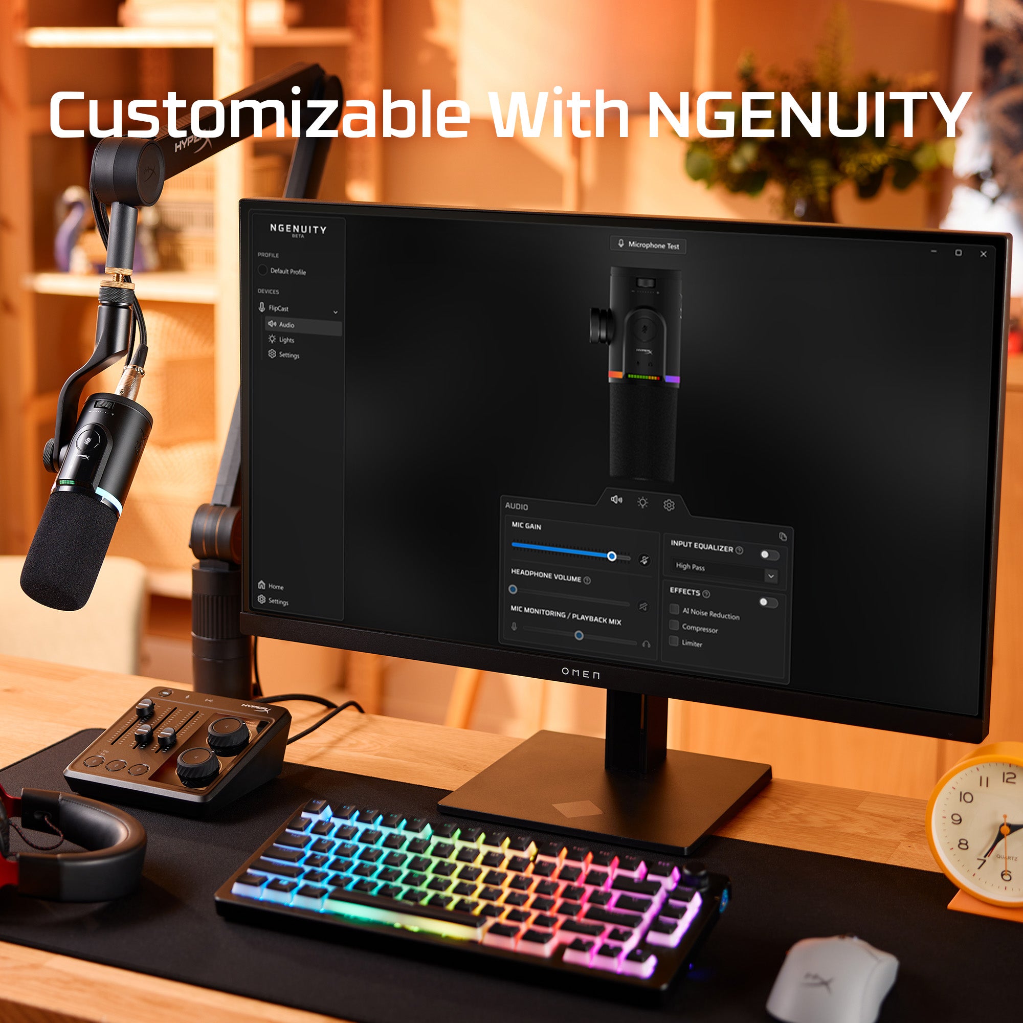 HyperX FlipCast – Microphone USB/XLR Dynamic (noir) - 09