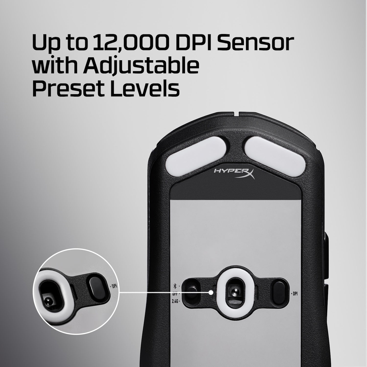 HyperX Pulsefire Fuse - Souris de jeu sans fil (noire) - 05