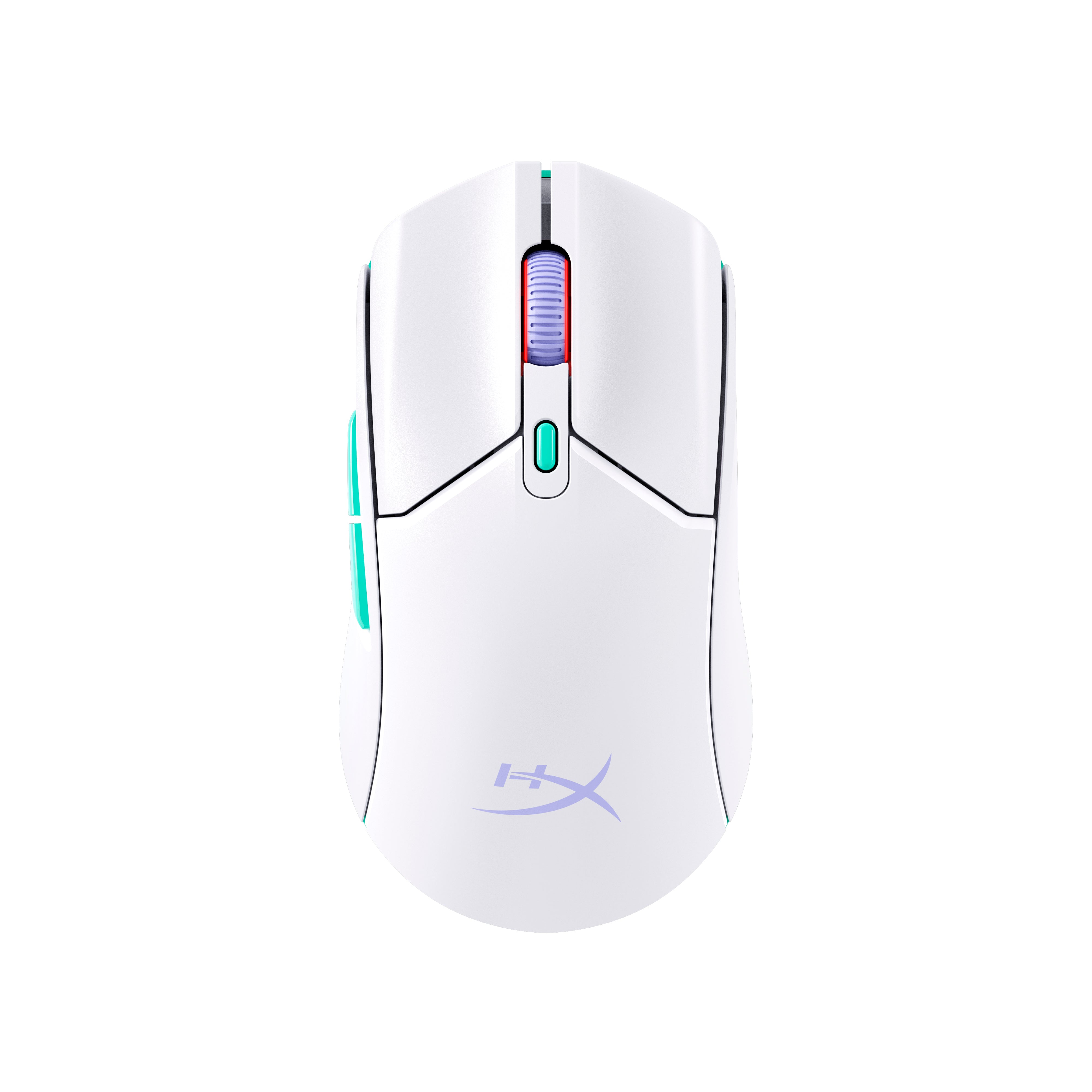 HyperX Pulsefire Haste 2 Core sf - Souris gamer (blanc/vert/violet) - 01