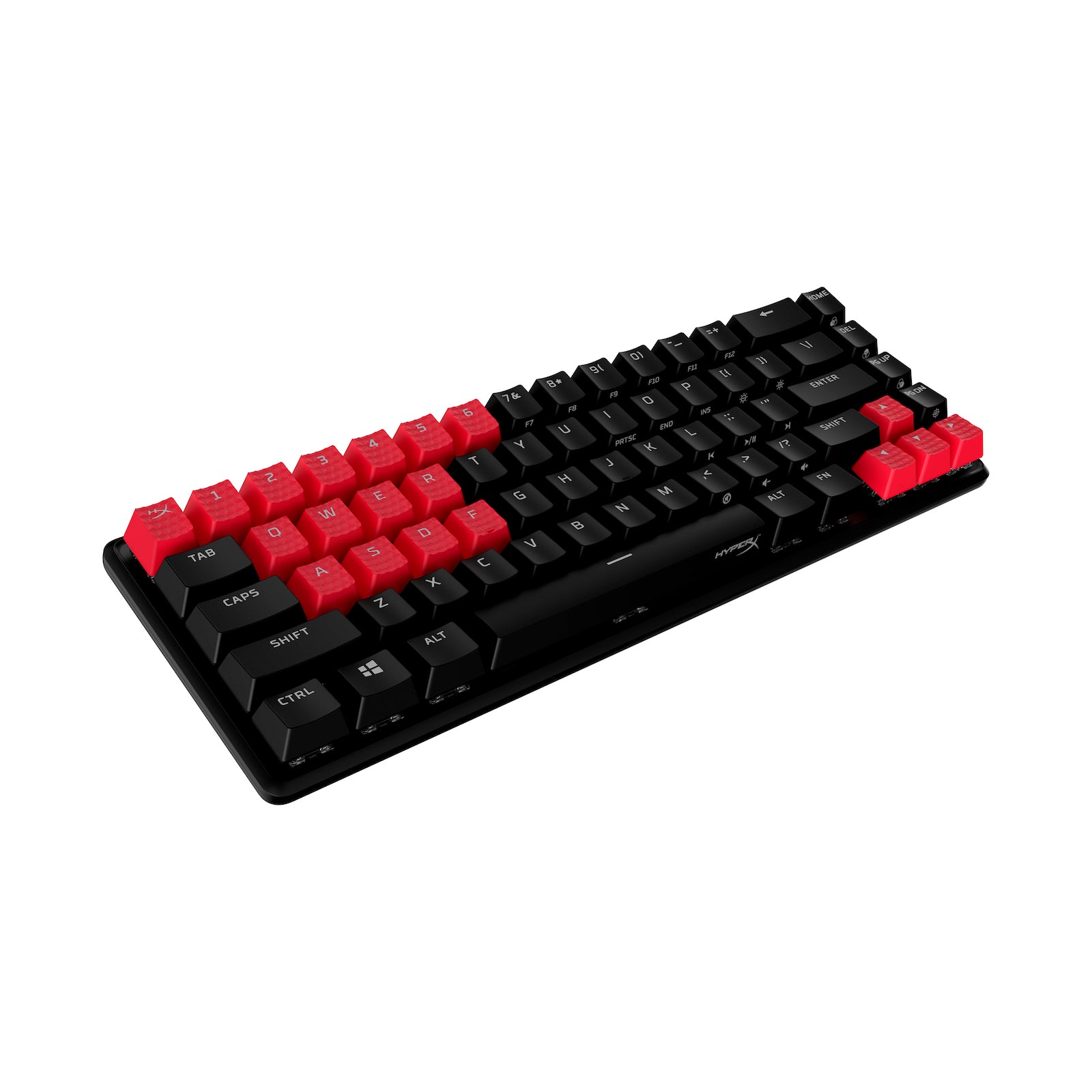 Touches HyperX en caoutchouc - Kit d’accessoires de jeu - Rouge (disposition États-Unis) - 03