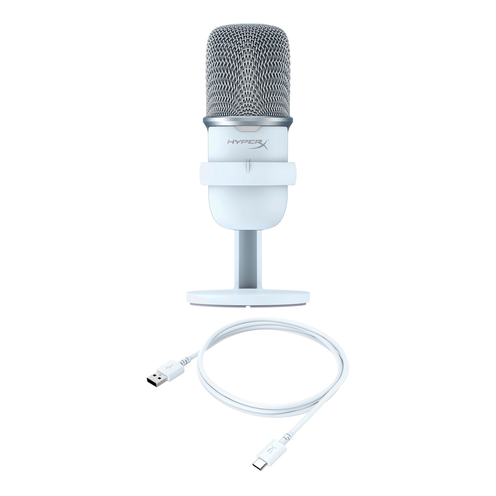 HyperX SoloCast - Microphone USB (blanc) - 07