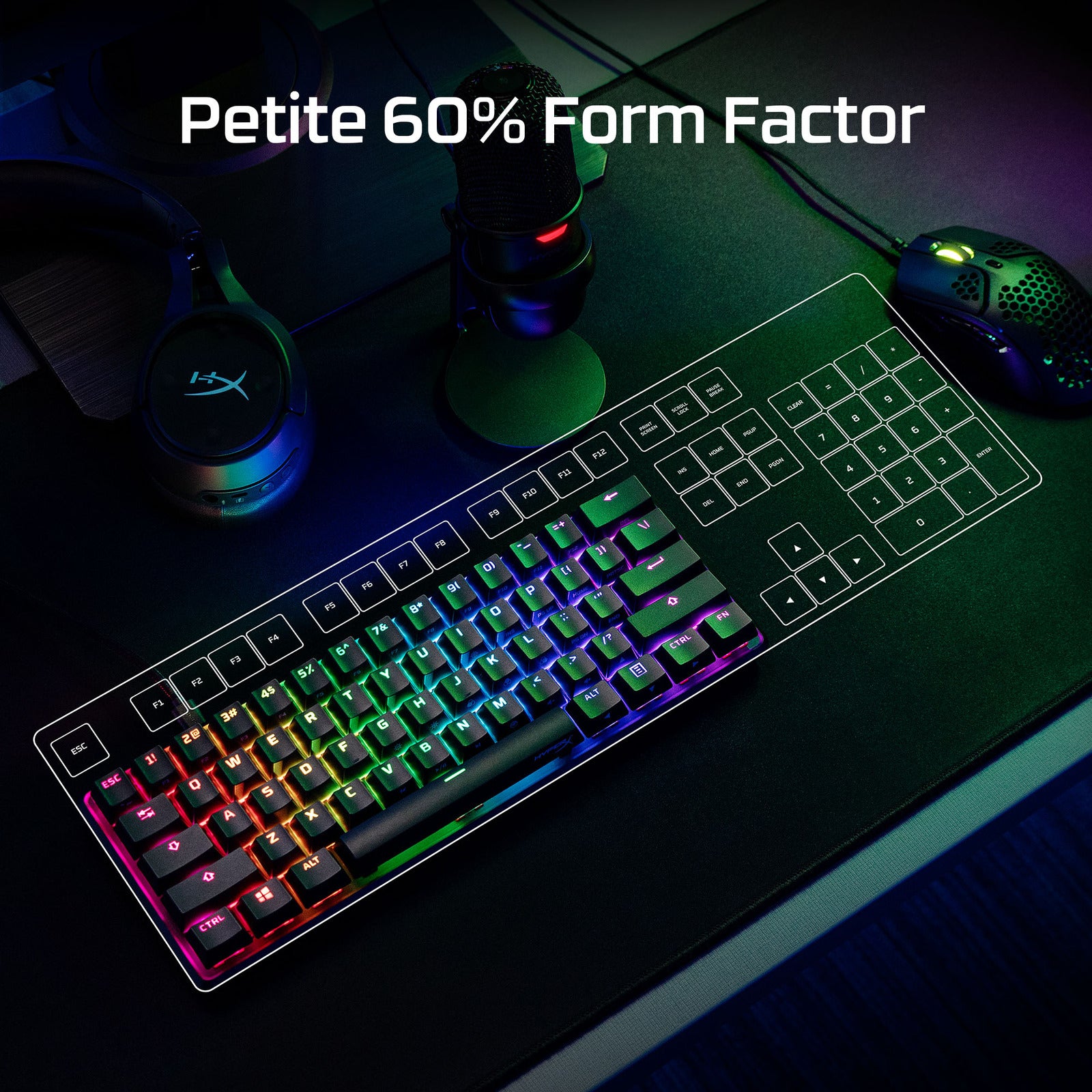 HyperX Alloy Origins 60 Rose – Clavier mécanique gaming