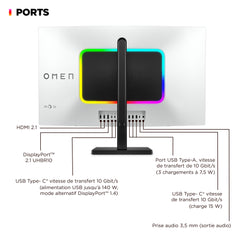 Écran gamer OLED UHD 240 Hz 31,5 pouces OMEN Transcend - OMEN Transcend 32