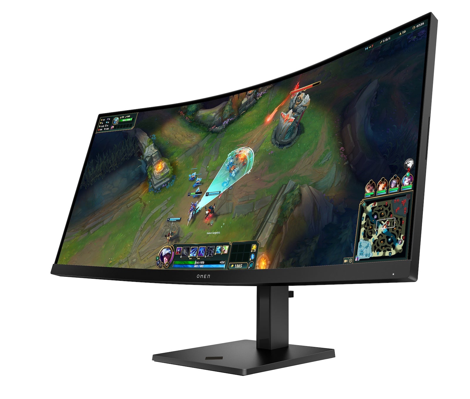 Écran gamer incurvé WQHD 180 Hz OMEN 34 pouces – OMEN 34c G2