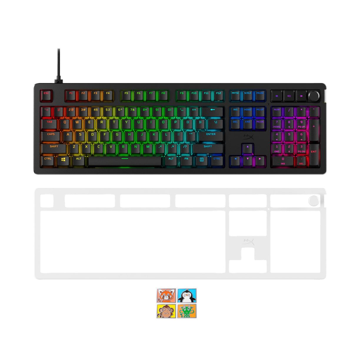 HyperX Bundle - Alloy Rise + Top Plate + Badge Set