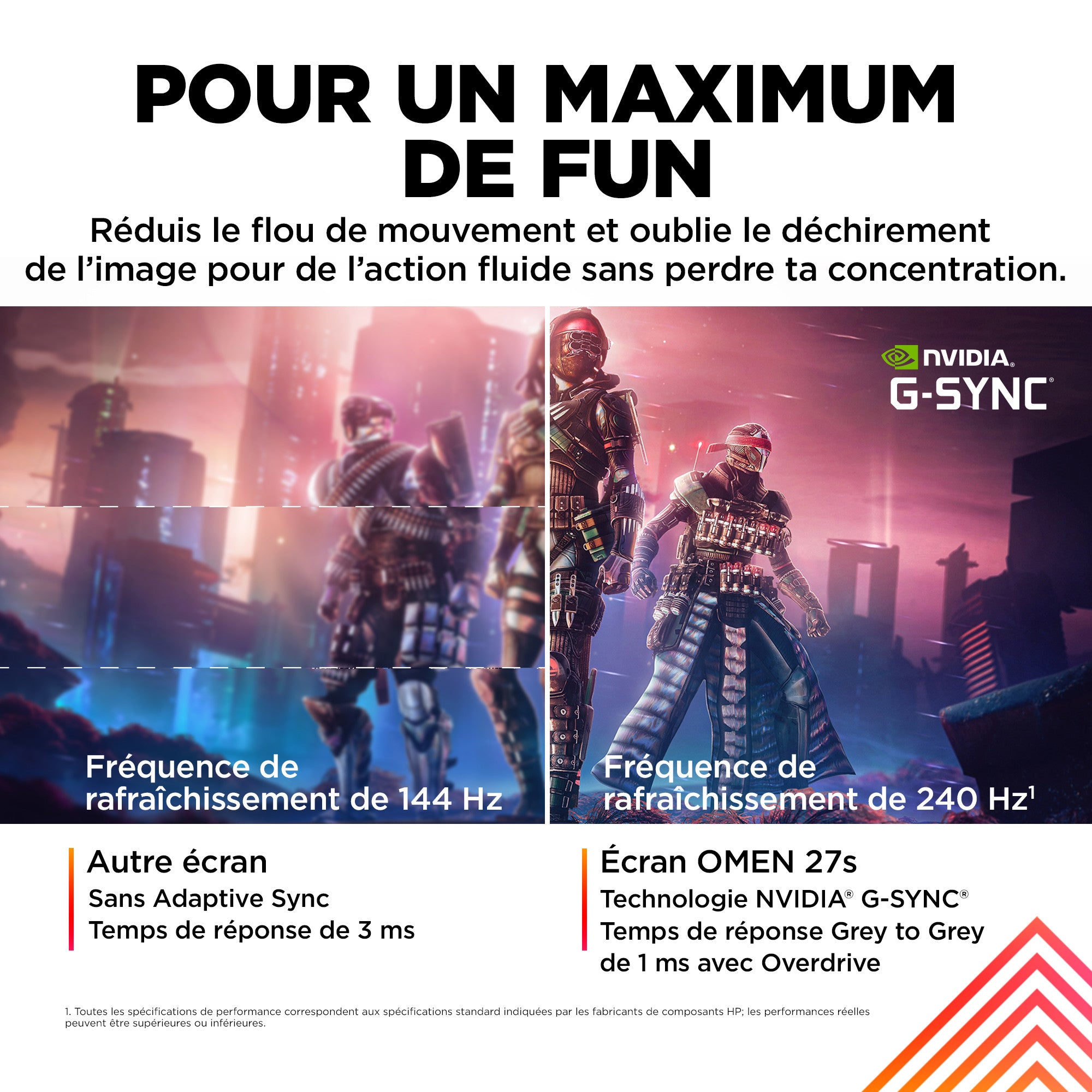 Écran gamer FHD 240 Hz OMEN 27 pouces - OMEN 27s - 02