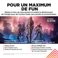 Écran gamer FHD 240 Hz OMEN 27 pouces - OMEN 27s - 02