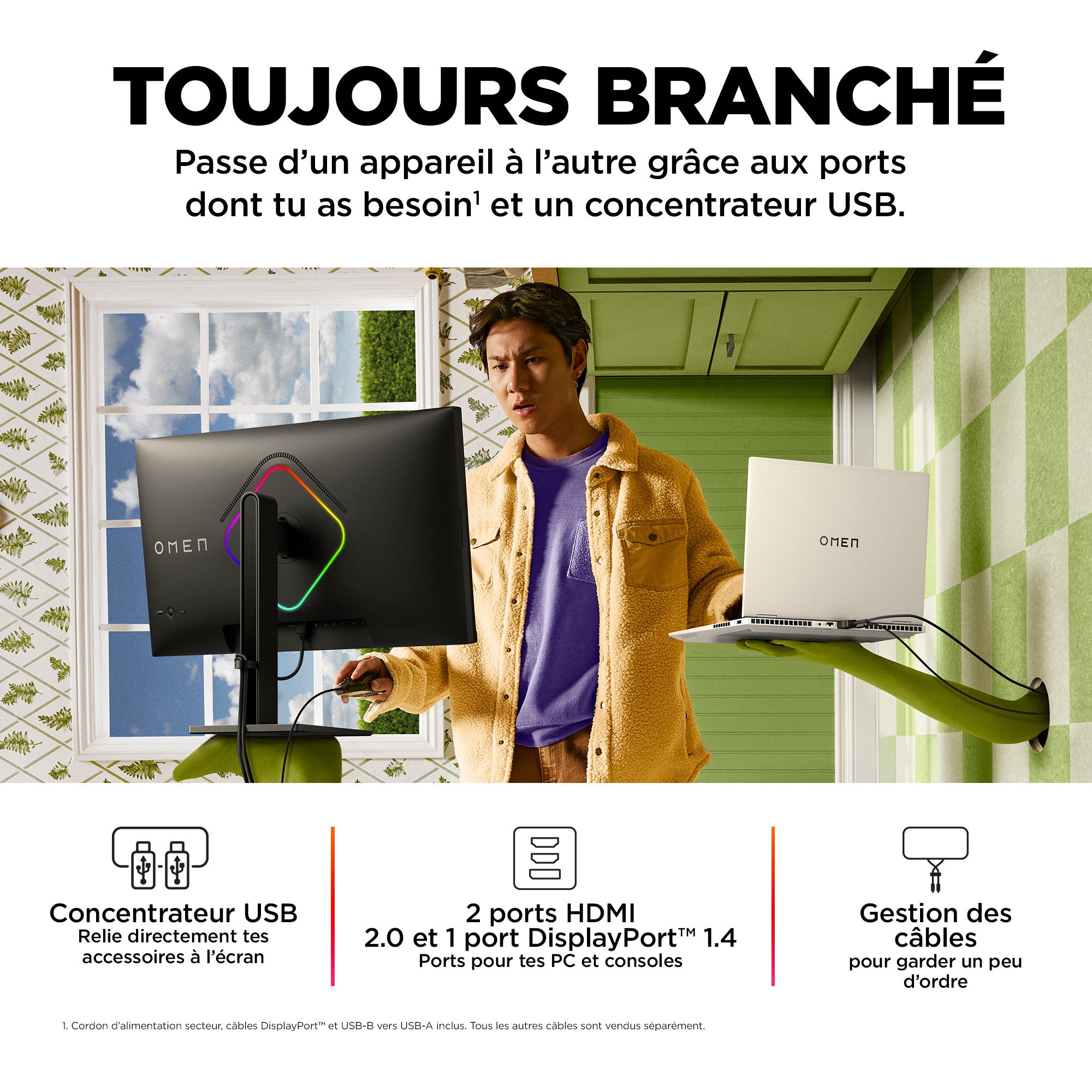 Écran gamer FHD 240 Hz OMEN 27 pouces - OMEN 27s - 04