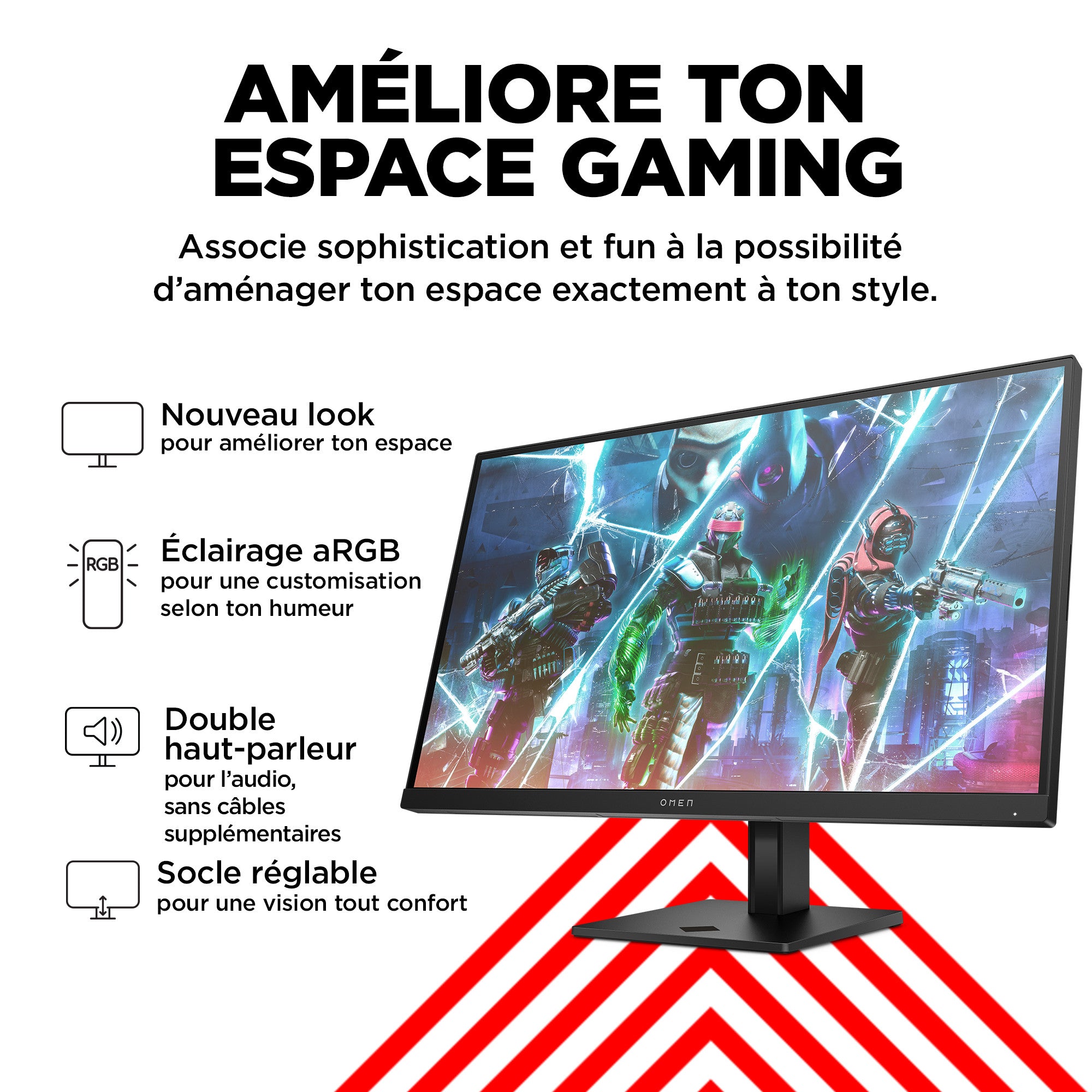 Écran gamer FHD 240 Hz OMEN 27 pouces - OMEN 27s - 05