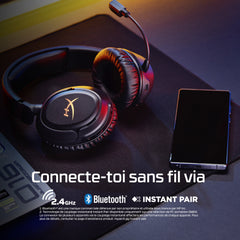 HyperX Cloud Flight 2 – Casque sans fil pour gaming (noir) - 04