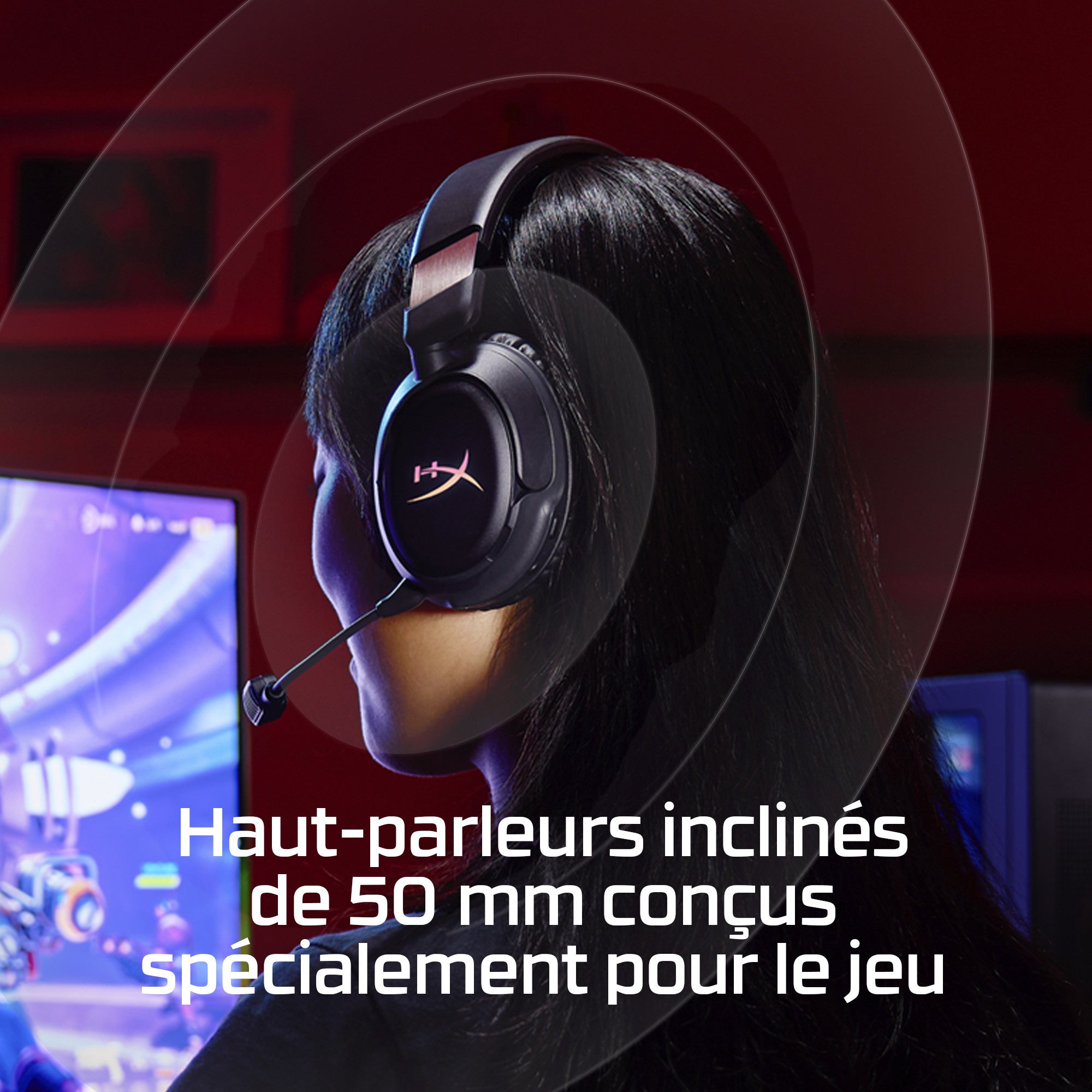 HyperX Cloud Flight 2 – Casque sans fil pour gaming (noir) - 06