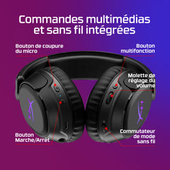 HyperX Cloud Flight 2 – Casque sans fil pour gaming (noir) - 08