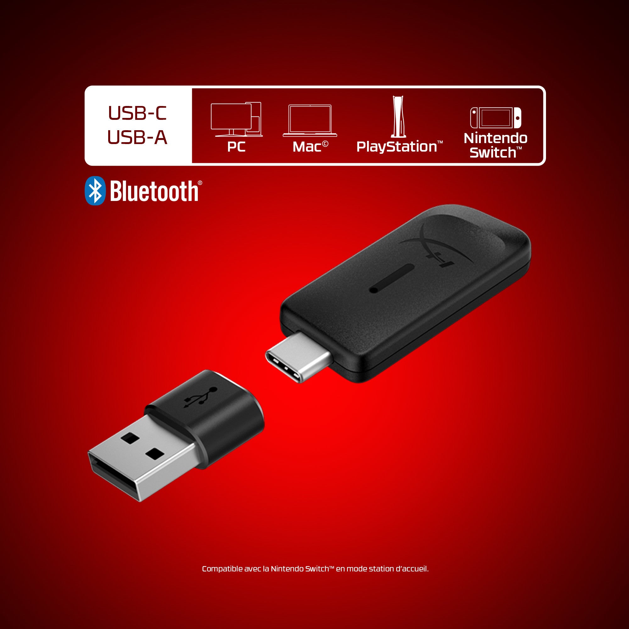 HyperX Cloud Flight 2 – Casque sans fil pour gaming (noir) - 09