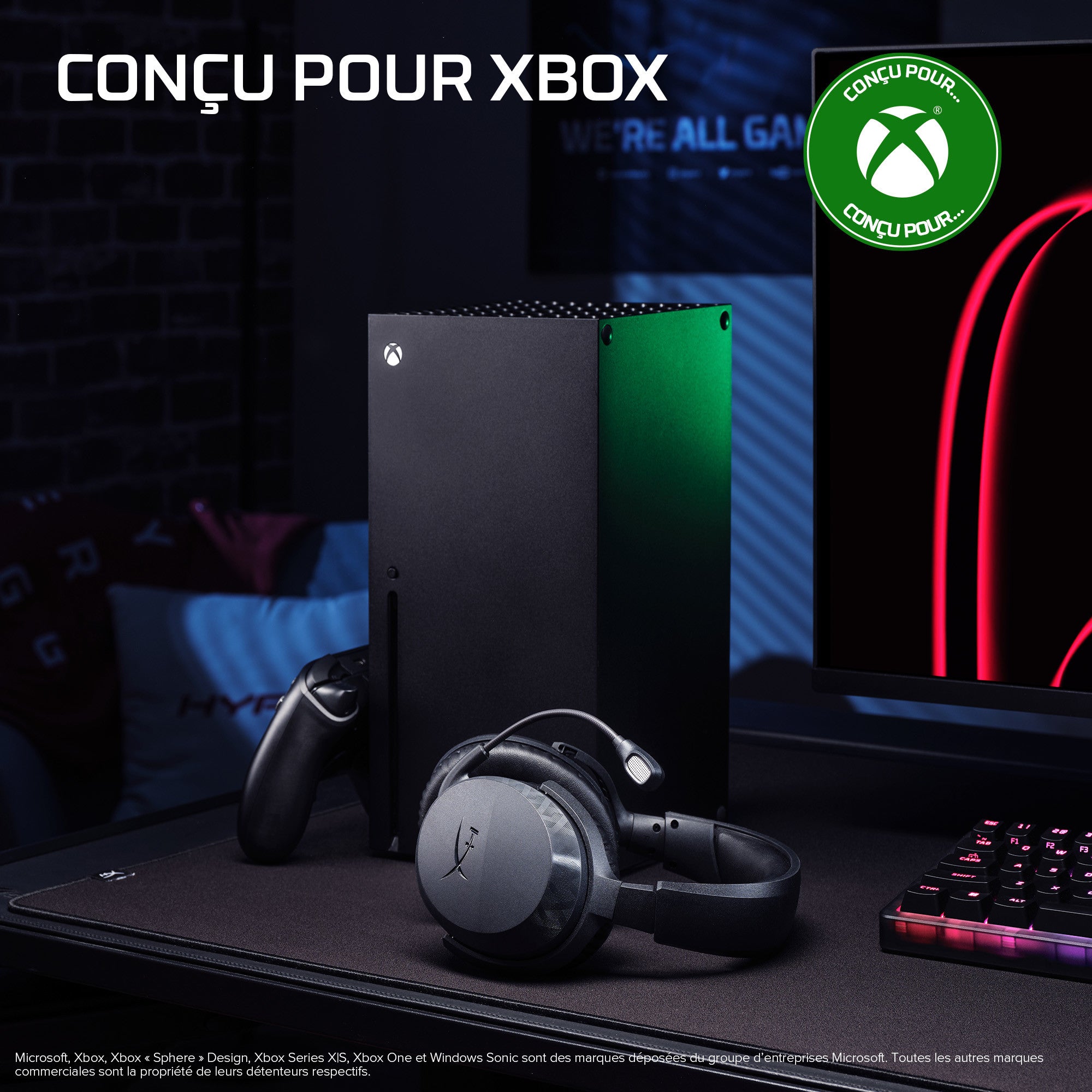 Casque gaming sans fil HyperX CloudX Stinger 3 Xbox - 10