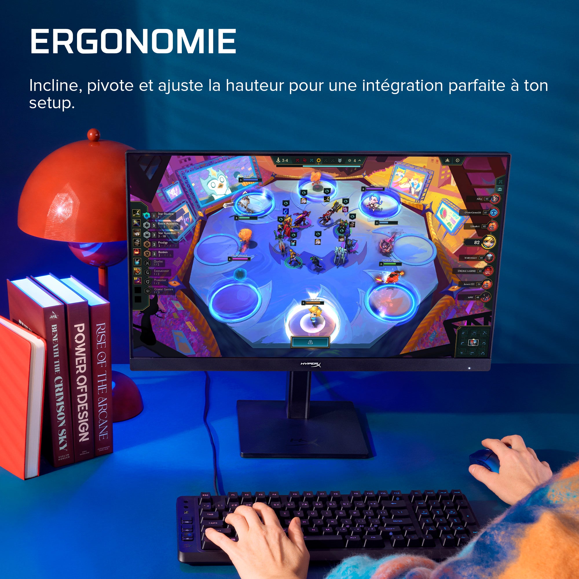 Écran gamer HyperX OMEN 23,8 pouces FHD 180 Hz – OMEN 24 G2 - 04