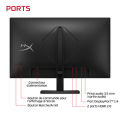 Écran gamer HyperX OMEN 23,8 pouces FHD 180 Hz – OMEN 24 G2 - 08