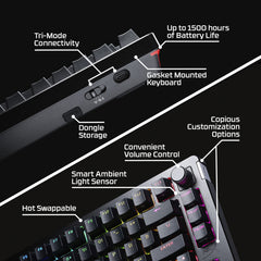 HyperX Alloy Rise 75 sans fil – Clavier gaming