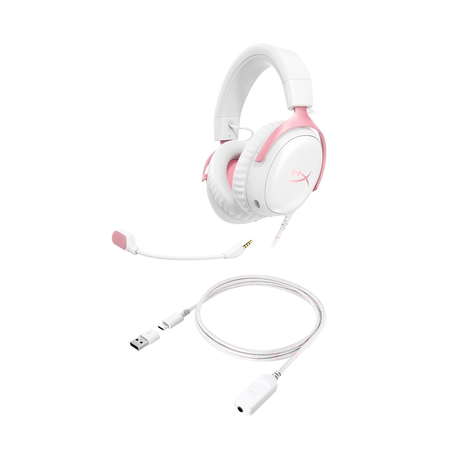 HyperX Cloud III – Casque gaming (rose/blanc) - 07