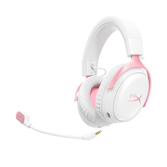 HyperX Cloud III S - Micro-casque gamer sans fil (Blanc/rose) - 04