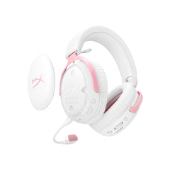 HyperX Cloud III S - Micro-casque gamer sans fil (Blanc/rose) - 07