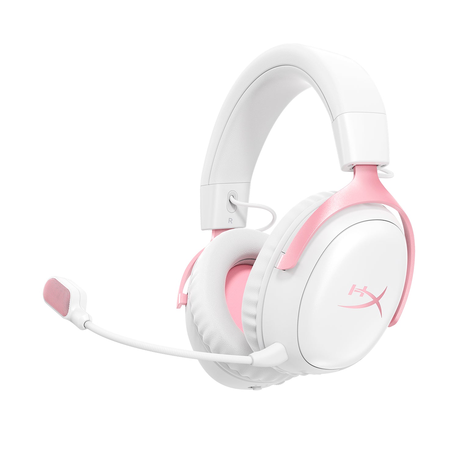 HyperX Cloud III S - Micro-casque gamer sans fil (Blanc/rose) - 01