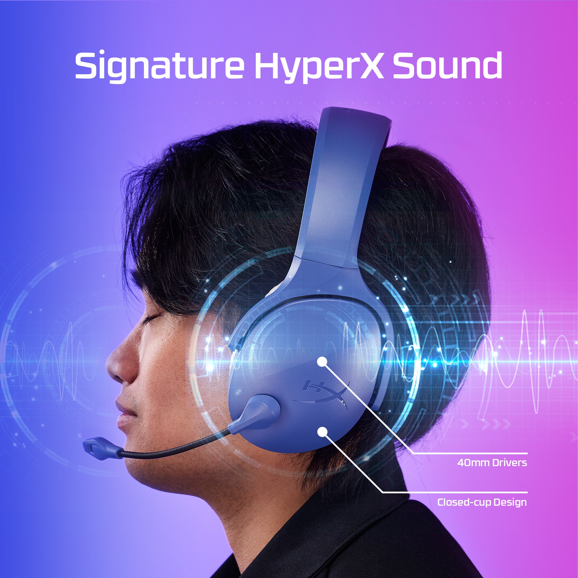 HyperX Cloud Jet – Casque de jeu sans fil (noir) - 03