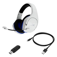 Core HyperX Cloud Plus - Casque pour jeux sans fil (bleu blanc) - PS5 -PS4 - 08