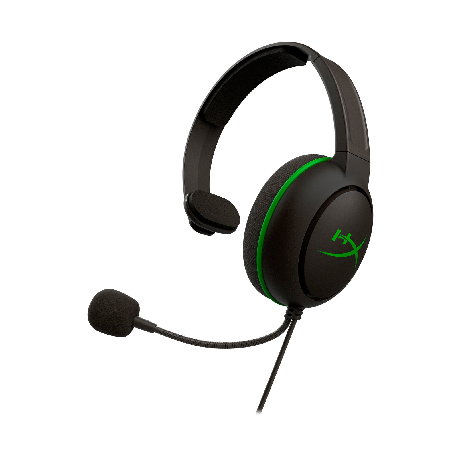 Casque-micro HyperX CloudX Chat (noir-vert) - Xbox - 01
