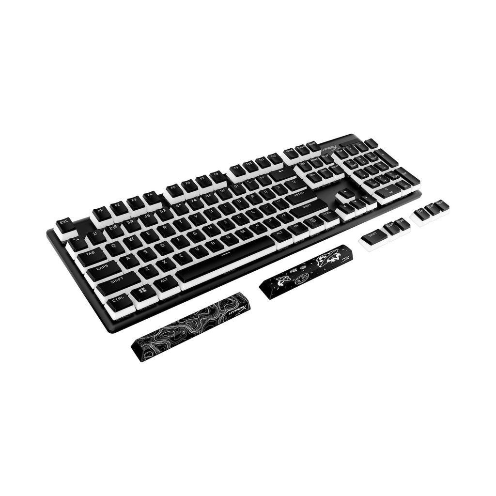 Keycaps HyperX Pudding PBT - Set Complet Touches Gamer RGB Noires