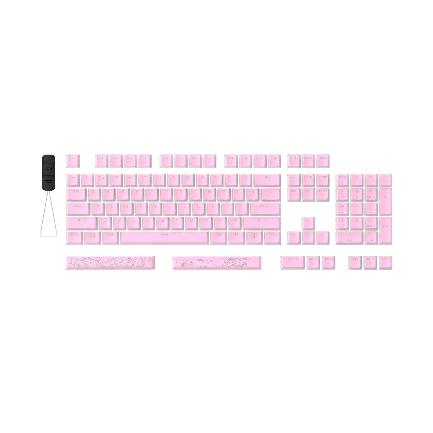 HyperX Pudding Keycaps 2 - Ensemble de touches complet - PBT