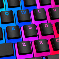 Touches HyperXText - Ensemble de touches complète - PBT - noir (disposition des États-Unis) - 05