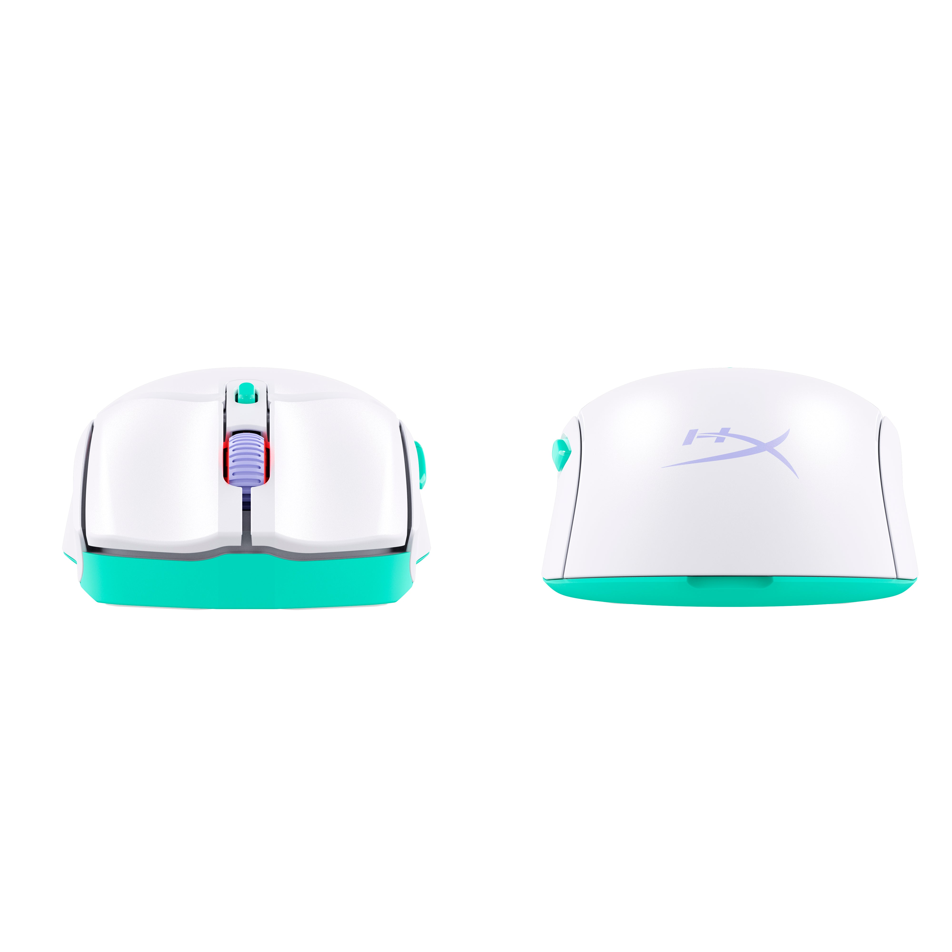 HyperX Pulsefire Haste 2 Core sf - Souris gamer (blanc/vert/violet) - 05