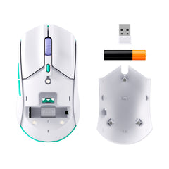 HyperX Pulsefire Haste 2 Core sf - Souris gamer (blanc/vert/violet) - 08