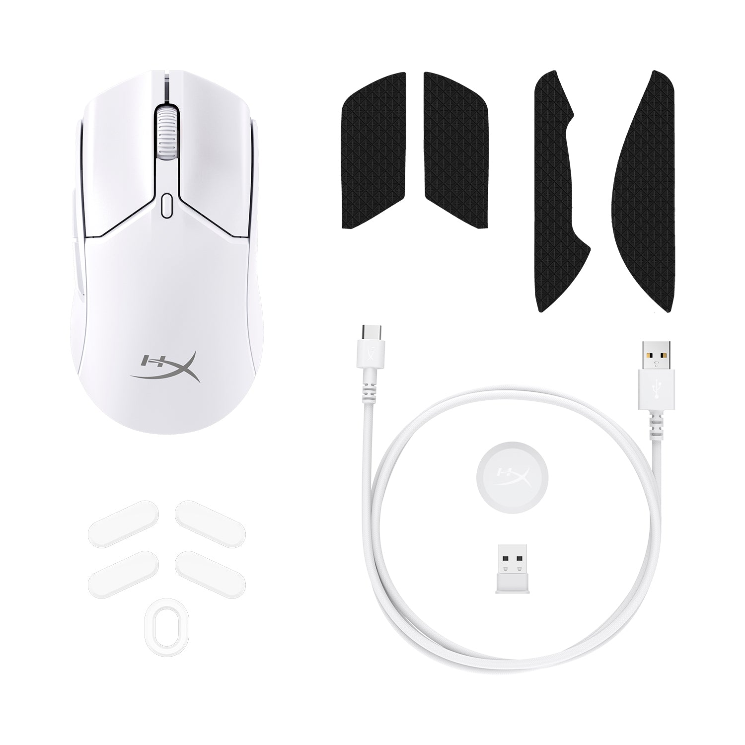 HyperX Pulsefire Haste 2 Mini - Souris gamer sans fil (blanc) - 08