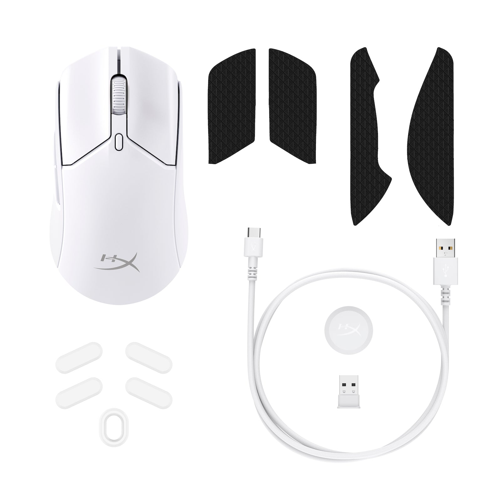 HyperX Pulsefire Haste 2 - Souris sans fil gaming (blanc) - 08