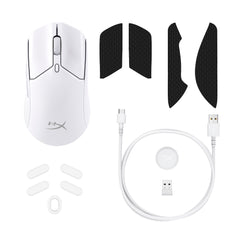HyperX Pulsefire Haste 2 - Souris sans fil gaming (blanc) - 08
