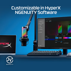 HyperX QuadCast 2 S – Microphone USB – Éclairage RGB
