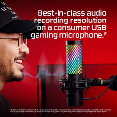 HyperX QuadCast 2 S – Microphone USB – Éclairage RGB