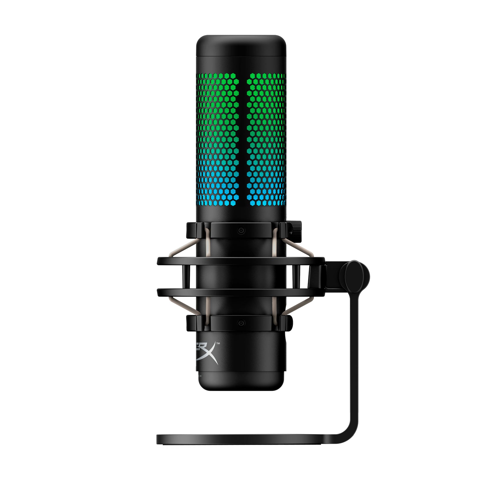 HyperX QuadCast S - Microphone USB (gris noir) - Éclairage RGB - 07