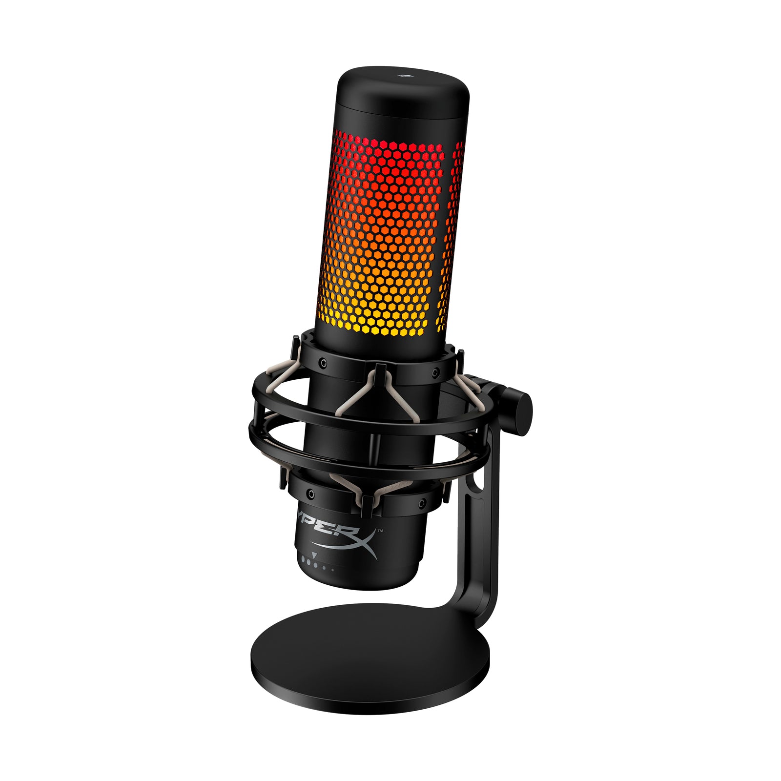 HyperX QuadCast S - Microphone USB (gris noir) - Éclairage RGB - 09