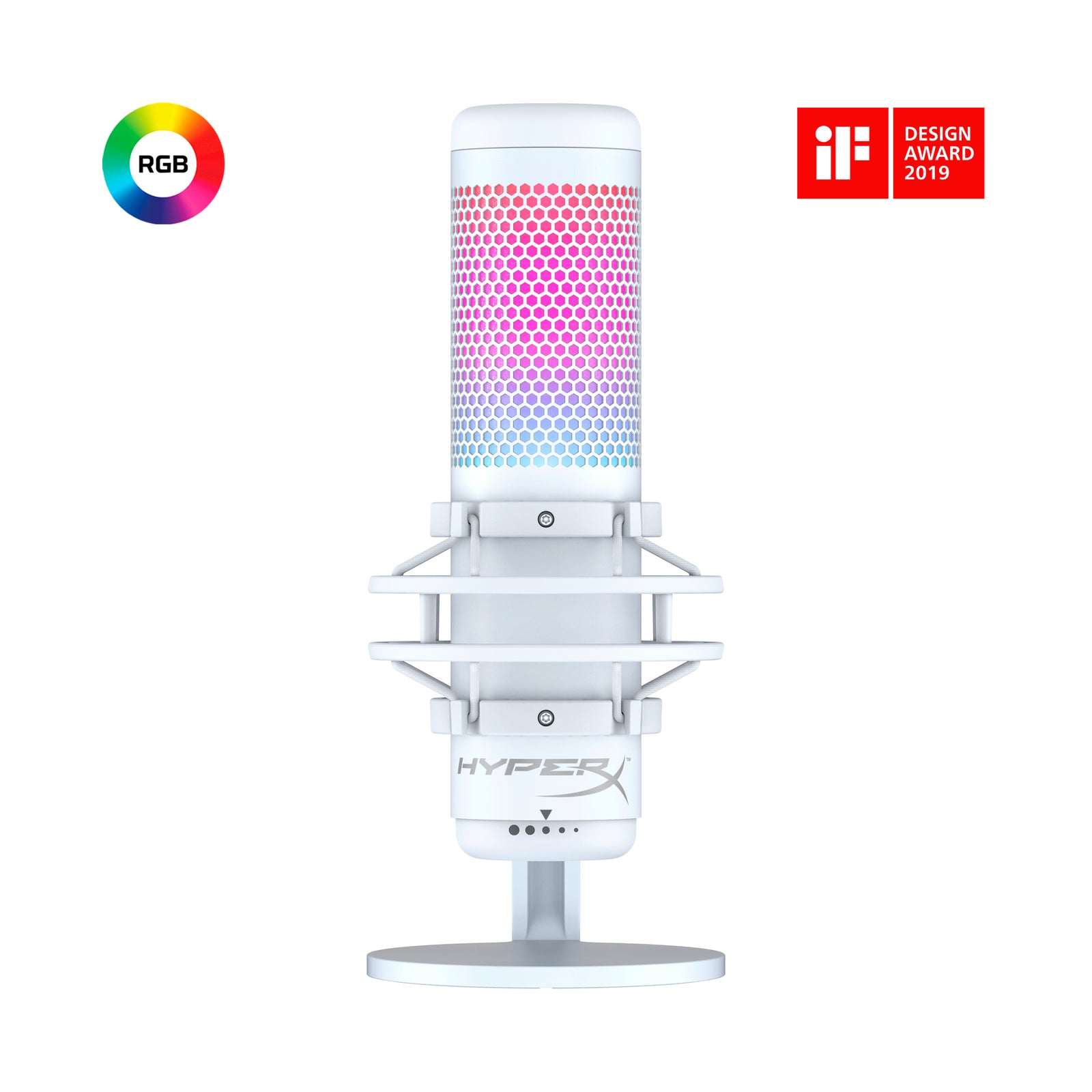 HyperX QuadCast S – Microphone USB – Éclairage RGB