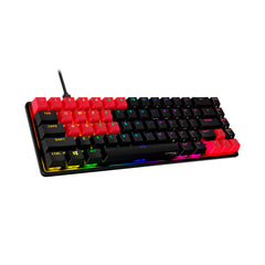 Touches HyperX en caoutchouc - Kit d’accessoires de jeu - Rouge (disposition États-Unis) - 01