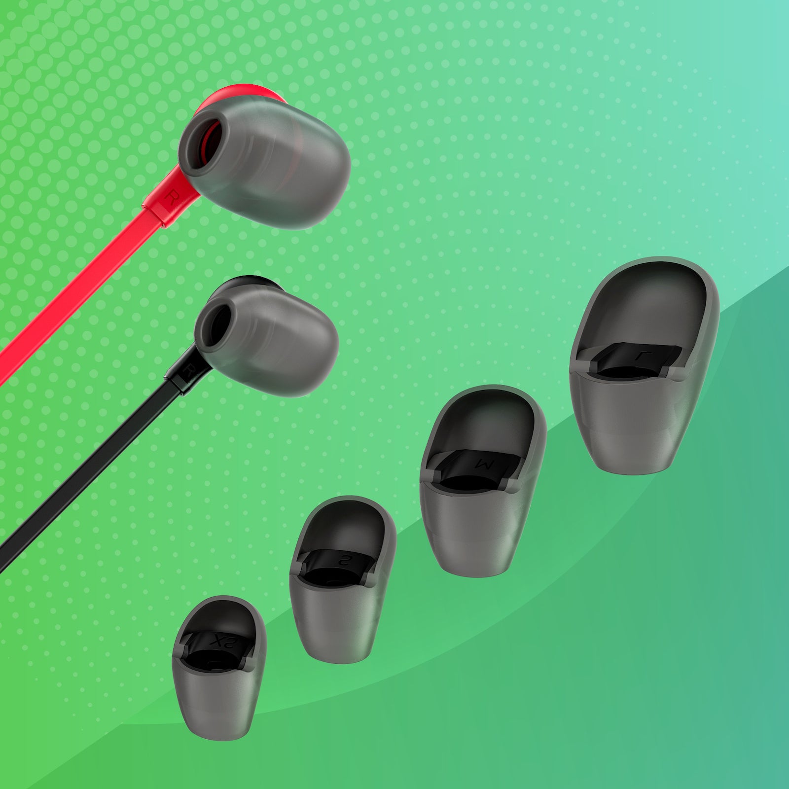 4 included ear tip sizes – Find your ideal fit