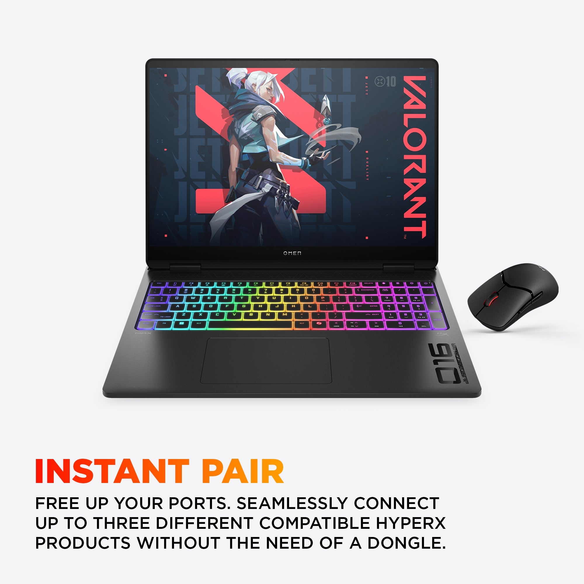 Appairage instantané avec HyperX