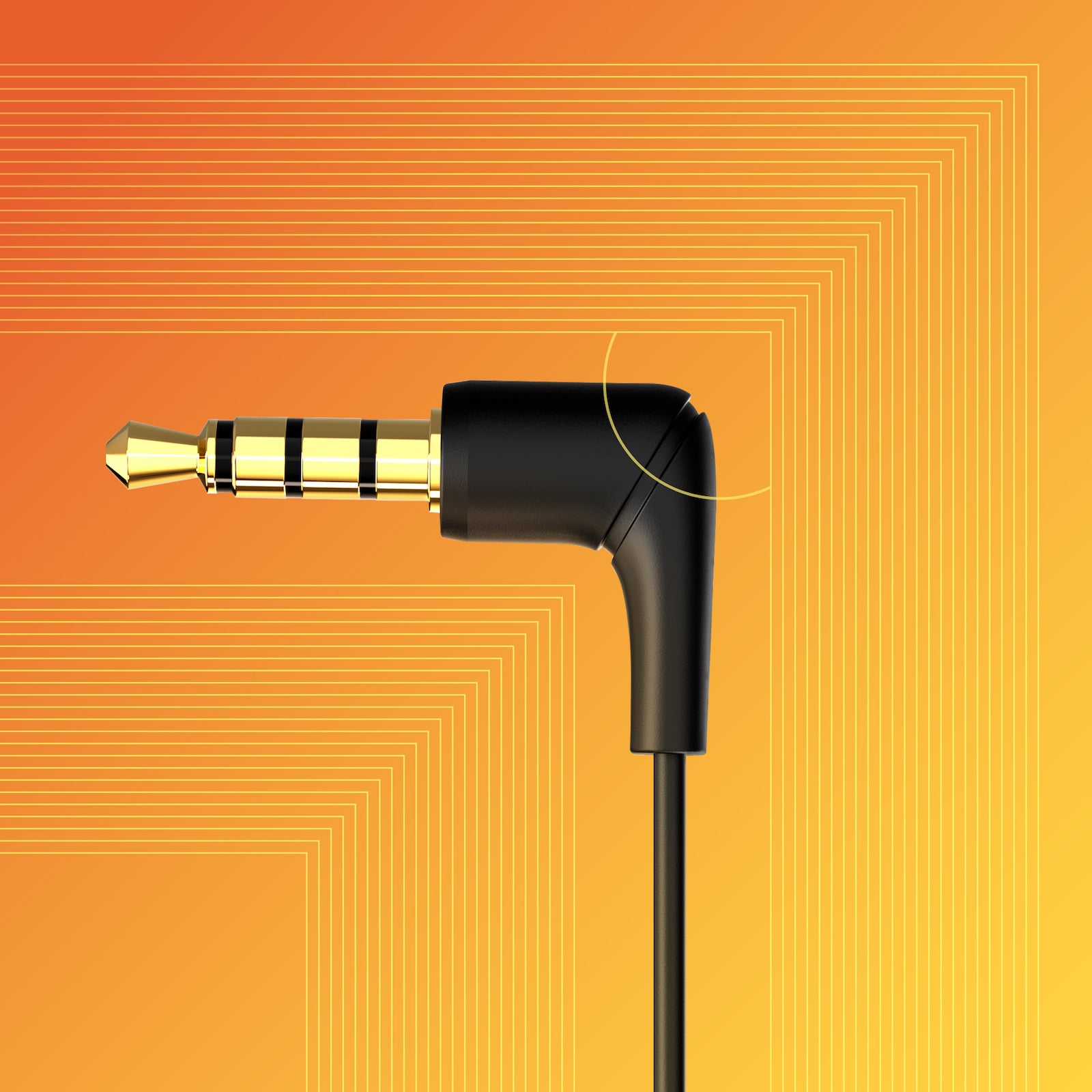 Low-profile 90° plug to reduce snags