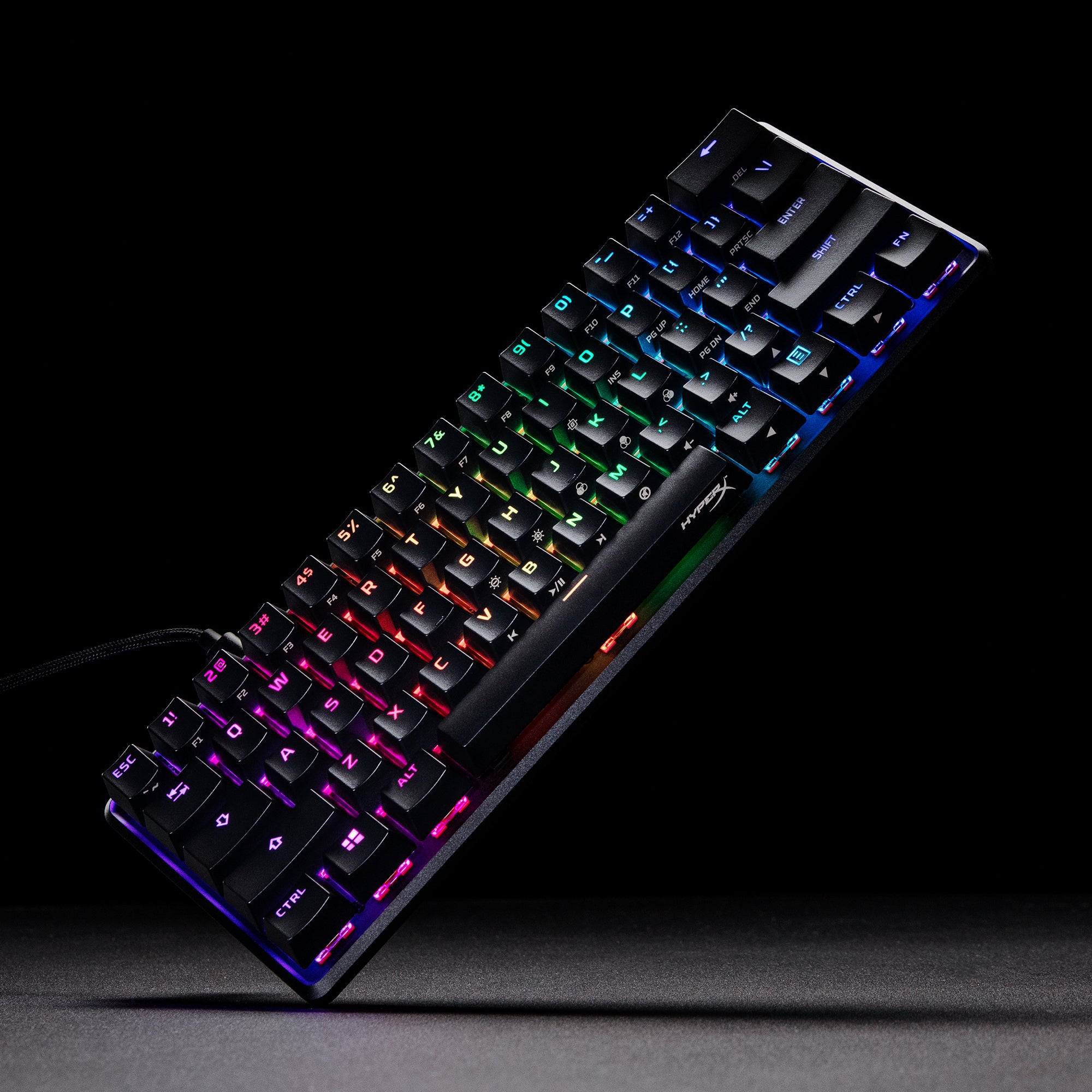 Touches rétroéclairées RGB avec effets lumineux RGB