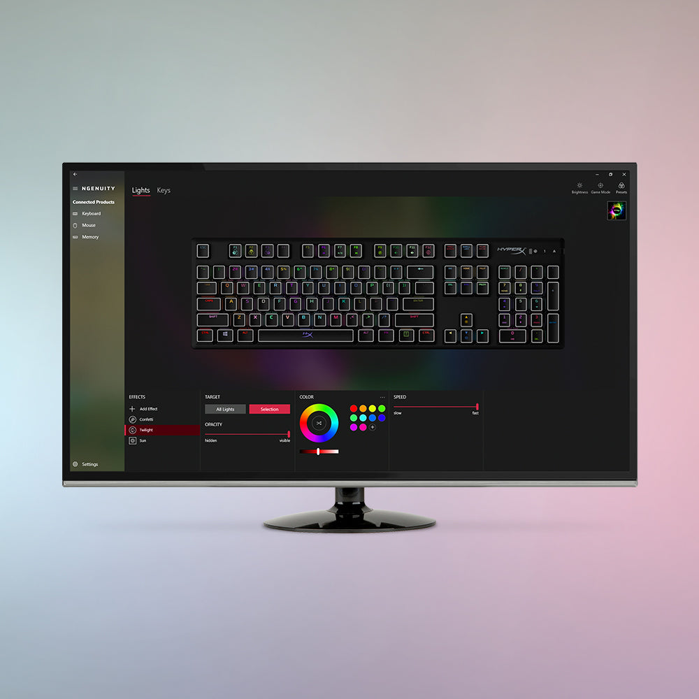 Personnalisation avancée à l’aide du logiciel HyperX NGENUITY